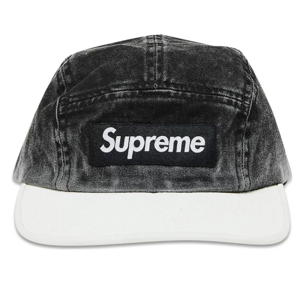 Supreme SS24 Pigment 2-Tone 5-Panel Camp Cap Black - Picture 2 of 5